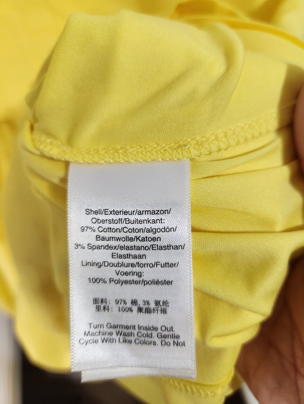 DKNY Bright Yellow Button-Down Ruffle Hem Mini Dress Size 10 - Picture 3 of 8